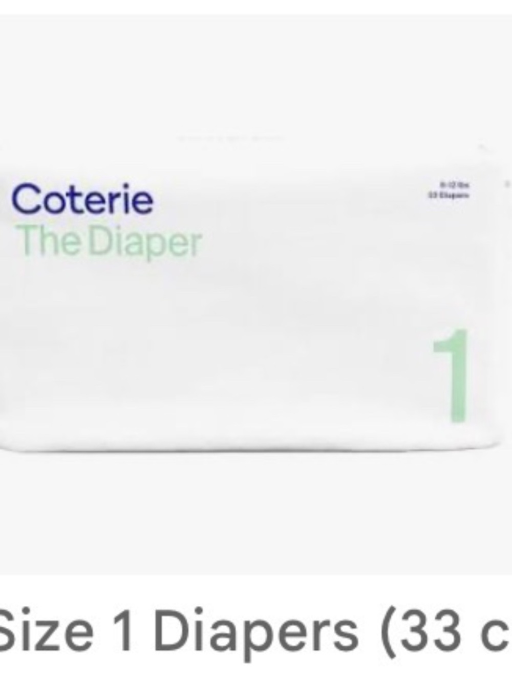 Coterie Diapers Size 1